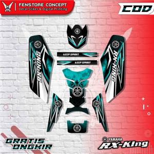 Variasi Stiker Motor RX KING Terbaru Keren Motif Keep Spirit Vol 5