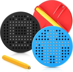 Epakh 3 Pack Magnetic Drawing Board for Kids Magnet Toys for Toddlers Airplane Travel Road Trip Car Trip Essentials for Kids Gift Drawing Stylus Erasable Reusable Magnetic Dot Board