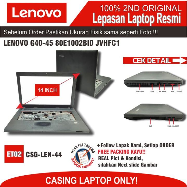 ET02 CSGLEN44 CASING LAPTOP LENOVO G4045 80E1002BID JVHFC1 Lazada