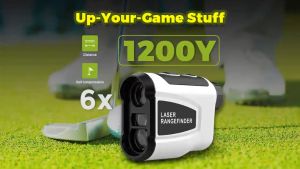 1200 Yards Golf Laser Rangefinder 6X Magnification Rechargeable Slope Adjusted Flag Lock Vibration Magnetic Telescope