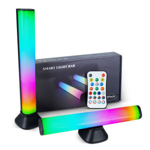 RGB Flow Light Bar RGB TV Background Atmosphere Light Computer Decoration Light Home Smart Light Bars Game Atmosphere Light Computer Decoration Light Music Atmosphere Light for Gaming Movies PC TV Room Decoration