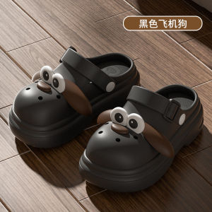 [Free Shipping] 6.0Cm Height-Increasing Thick-Soled EVA Clogs New Summer Outdoor Sandals Closed-Toe Beach Slippers For Women
