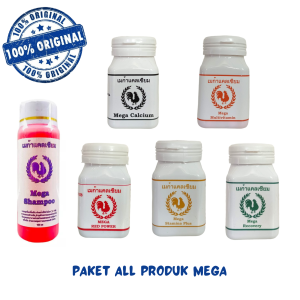 vitamin ayam PAKET ALL PRODUK MEGA - ( MEGA CALCIUM + MEGA MULTIVITAMIN + MEGA STAMINA + MEGA RED POWER + MEGA RECOVERY + MEGA SHAAMPOO )