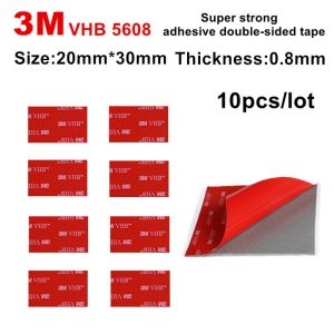 20mm*30mm 10PCS/lot 3M VHB 5608 Heavy Duty Double Sided Adhesive Acrylic Foam Tape Good For Car Camcorder DVR Holder