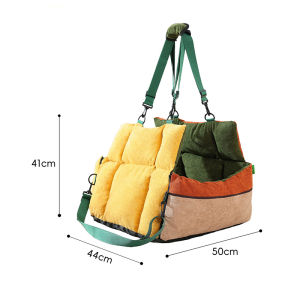 Teekland 3 In 1 Detachable Washable Pet Booster Seat Dog Car Travel Seat with Safety Leash Thick Cushion Adjustable Fixing Straps for Small Medium Dogs Cats