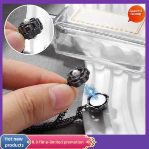 Graceful 2pcs Multi-Function Magnetic Clothing Clip With Chain Metal Buttons Clip Clothes Scarf Trouser Legs Cuff Fixing Magnet Pin