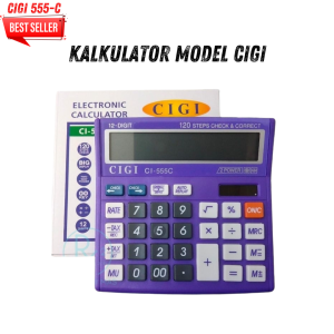 Kalkulator Calculator Cigi 555C (12 digit) / Kalkulator Dagang Kantoran Sekolahan / Cod / Keep Blessing
