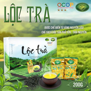 Lộc Trà Việt Thái 200gr (Hộp Lộc trà 20g bao gồm 20 gói 10gr hút chân không)
