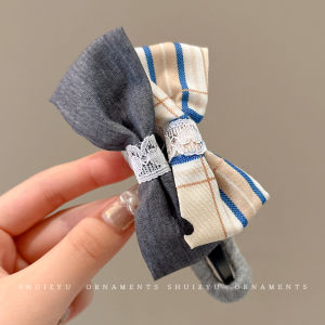 กิ๊บติดผมทรงปากเป็ดโบว์ด้านหลังศีรษะแบบใหม่ปี 2025 สำหรับผู้หญิง กิ๊บติดผมแบบผูกครึ่งศีรษะ กิ๊บติดผมขนาดใหญ่ระดับไฮเอนด์