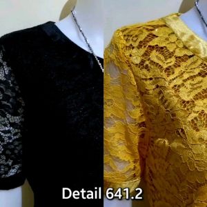 Dress Brukat-Beludru Kombinasi Import