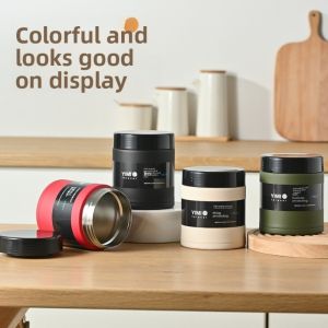 MKEB นержักรส กล่องอาหารกลางวันแบบมีฉนวน หม้อต้มโจ๊กและรังนก ปากใหญ่ กระติกน้ำสุญญากาศ ของขวัญ ป้องกันการรั่วซึม บีกเกอร์สำหรับตุ๋น