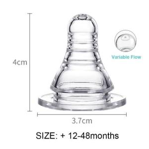 Baby Milk Bottle Nipple Replacement Standard/Wide Automatic Sucking Nipple Bottle Straw S/M/L/X XNZ