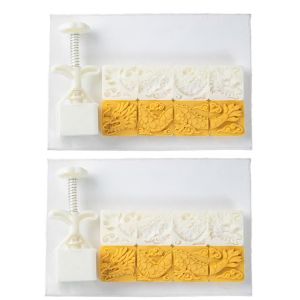 Kirilgu Chinese Pastries Mould Hand Pressed Chinese Dragon Mooncakes Mold Festival Cake Molds Dessert Moulds for Cooking Lover 7P3H9