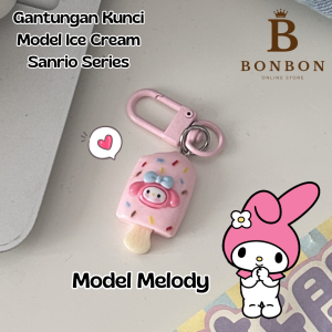 BB5 - Gantungan Kunci Icecream Sanrio Series / Gantungan Kunci Popcycle / Gantungan Kunci Sanrio Series / Gantungan Kunci My Melody / Kuromi / Pompompurin / Pochacco / Cinnamoroll