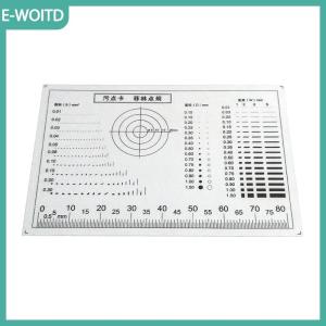 【E-WOITD】 Vết nứt tương phản vật nuôi chấm dòng kiểm tra chất lượng bề mặt Gauge Point Gauge phim trong suốt Stain thẻ so sánh thẻ