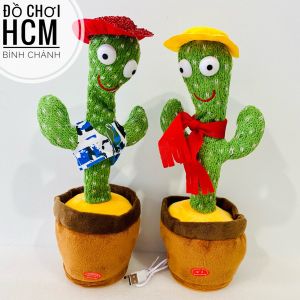 Đồ chơi Cây Xương Rồng Nhảy Múa Vui Nhộn Phát Nhạc - Nhại Được Giọng Nói tặng Kèm Sạc cho bé yêu âm nhạc âm thanh