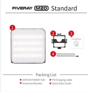 Zhiyun FIVERAY M20 / M20C RGB LED Light (Standard / Combo) 100% ORIGINAL