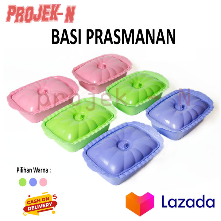 6 Set Basi Prasmanan Plastik / Tempat Makan Prasmanan Set / Wadah Saji Prasmanan