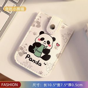 Sanrio Kuromi Pochacco ID Credit Bank Card Holder Wallet PU Leather Slim Mini Small Money Wallets Case Pull-out Type 5 Card Pockets