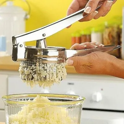 [SG Seller] Stainless Steel Potato Masher Ricer Puree Fruit Vegetable Juicer Press Maker Baby Food Making Tool Multifunction Kitchen Tools