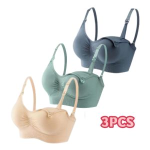 ANGEL MOMMY 3 PCS BH Menyusui Jumbo - Bahan Katun Fashion Kancing Depan Tanpa Kawat Aman untuk Menyusui 937