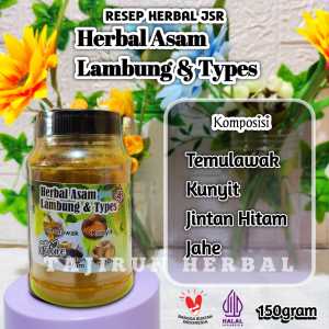 Ramuan Herbal alami Jamu JSR ORIGINAL obat lambung dan types kemasan 150gr