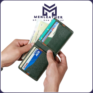 Ví ngang nam da bò EPSOM cao cấp nhỏ gọncất tiền thẻ tiện lợi VN36-Bảo hành 12 tháng