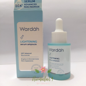 WARDAH Lightening Serum Ampoule 30ml/serum wajah/melembabkan/mencerahkan wajah/menyamarkan noda hitam di muka/serum meratakan warna kulit/anti flek hitam/serum Niacinamide/serum glowing/pengecil pori pori