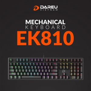 Bàn phím cơ Gaming Dareu EK810 Multiled RGB (Chính hãng Bảo hành 24 tháng)