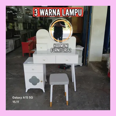 MEJA RIAS LAMPU LED KAKI BESI FREE ONGKIR SERANG KOTA