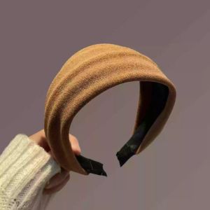 Mettle Vault Velvet Wide Headband Womens Autumn Winter Fashion Retro Hair Accessory Soft Comfortable Non-Slip Hairband