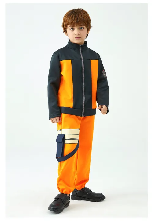 Children%20Uzumaki%20Cosplay%20Costume%20Kids%20Boy%20Naruto%20Orange%20Uniform%20Sets%20Anime%20Ninja%20Character%20Role%20Playing%20Clothes%5BNo%20Headband%5D%20-%20Image%205