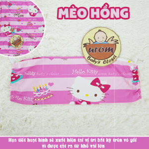 Vỏ áo gối ôm cho bé trai bé gái vải cotton Thắng Lợi TLprint size 40 50 60 70 80cm nhiều họa tiết hình thú hoạt hình dễ thương_Urombaby