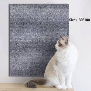 LDECO Self‑Adhesive Cat Scratcher Mat Non‑Shedding Durable Furniture Protector Carpet Pad for Cats Protect Walls Couch