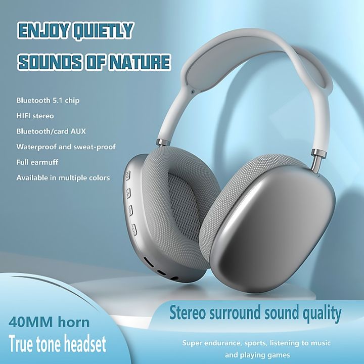 P9 Wireless Bluetooth Headphones with Mic Noise Cancelling TWS