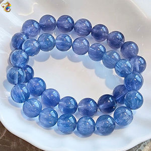 Collection Grade Silky Blue Fluorite Bracelet