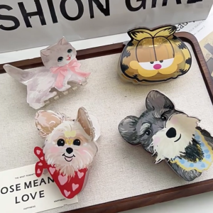 Unique Cats Acetate Hair Clip Fashionable Hairpin Party Headwear Hairpieces Hair Accessory Suitable For Everyday Use