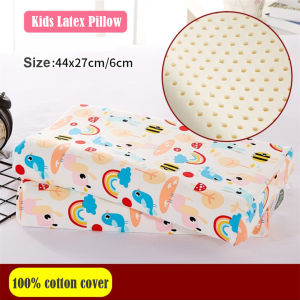 3-16 Years Childrens Breathable Latex Pillow Childrens Cartoon Style Thailand Natural Latex Pillow Baby Neck Protection Latex Pillow