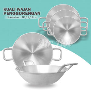 Wajan Penggorengan / Kuali Penggorengan / Wajan Cekung Tebal Cap Mata Diameter 10 12 14cm - Mr Bot