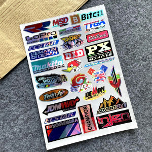 Phụ Kiện Tạo Kiểu Xe Máy JDM 40 / 38 Chiếc Sticker Decal Can Lựa Chọn Thích Hợp Cho Honda Click 160 150 125 R15 V3 Beat Mio Aerox Suzuki Smash 115 GD110 X MAX Fazzio Sz Rxt 135 Vario Hộp Điều Khiển Mũ Bảo Hiểm Bao Gồm Decal Can Nhãn Dán Tem