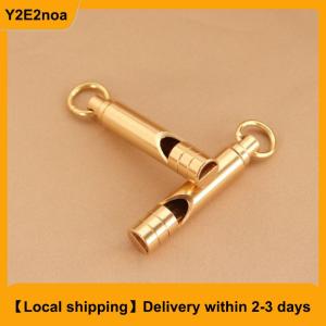 【Local shipping】 Multifunctional Brass Emergency Survival Whistle Portable Keychain Outdoor Tools Training Whistle For Camping Hiking