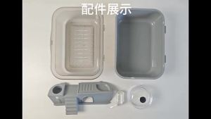 Hamster Cage Double clear  cage panoramic view cage Hamsters Cage with Running Wheel Water