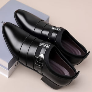 Black shoes for men Fashion PU black leather shoes for men Dress shoes Formal shoes for men