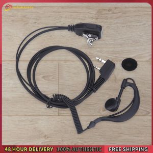 Winnereco 2 PIN Earpiece Headset PTT MIC Interphone Earphone Earpiece 1M Walkie Talkie Earbud Walkie Talkie Headphone for Baofeng UV5R