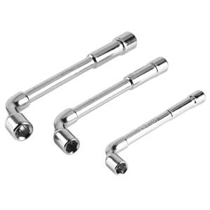 3Pcs 8/10/12mm L Type Socket Wrench Extension Bar Wrench Handle