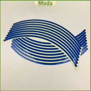 Moda 18 Inch Wheel Motorcycle Wheel Sticker Reflective Decals Rim Tape