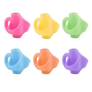 3 Fingers Pencil Holder Children Pencil Pen Holder Multi-color Three-finger Pen Holder Writing Aid Grip Posture Correction Grip Kids Learning Practice Pencil 3 Finger Grip