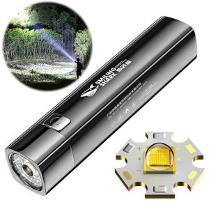 Sáng XPE Đèn pin Led có thể sạc qua USB Đèn pin cắm trại và câu cá ban đêm với thiết kế chống thấm nước