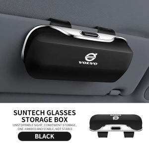 Car Eyewear Case Box Sunglasses Holder Sun Visor Storage Protective Frame Box Glasses Clip For Volvo 940 S80 S60 XC90 XC60 850 V40 XC40 V50 V60 S90