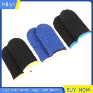 Millys 1 Pair Mobile Game Sweat-proof Fingers Gloves Touch Screen Thumbs Finger Sleeve